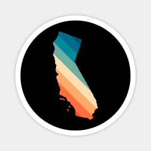 California State Retro Map Magnet